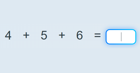 Add three one-digit numbers